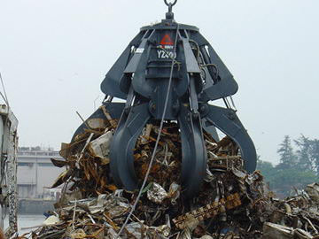چین Hydraulic Orange Peel Grab Bucket For Garbage Burning Processing تامین کننده