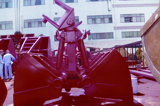 Chiny OEM 25t 6m3 Excavating Equipment Clamshell Grab / Excavator Clamshell Bucket dostawca