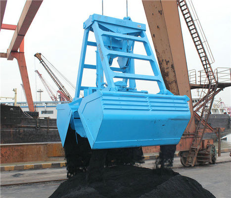CINA Kelautan Ambil Wireless Remote Control Coal Grab On Deck Crane, Disesuaikan Warna pemasok