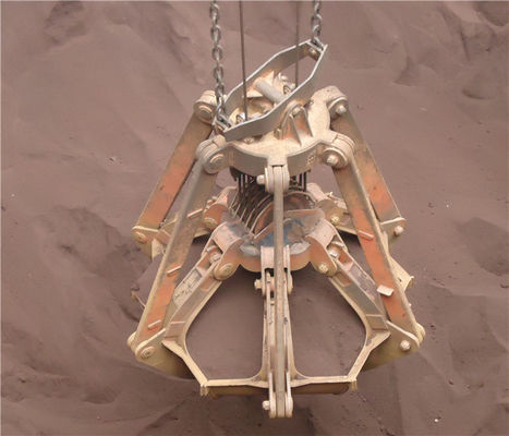 Trung Quốc 16t Four Ropes Mechanical Orange Peel Grapple / Grab 5m³  for Loading Mineral Powder nhà cung cấp
