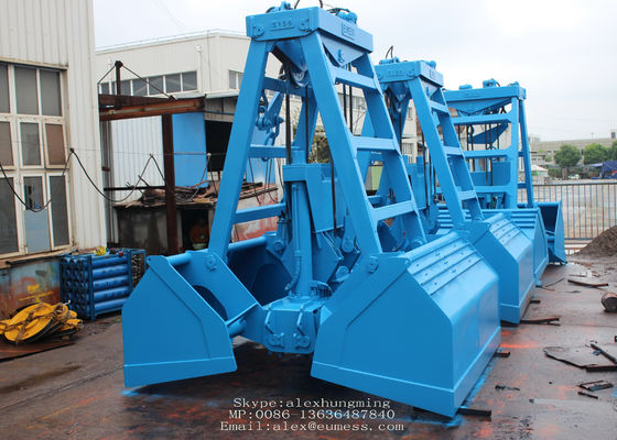 จีน SWL 20T 6 - 10M3 Remote Controlled Clamshell Grabs for Bulk Cargo of Sand or Iron Ore ผู้ผลิต