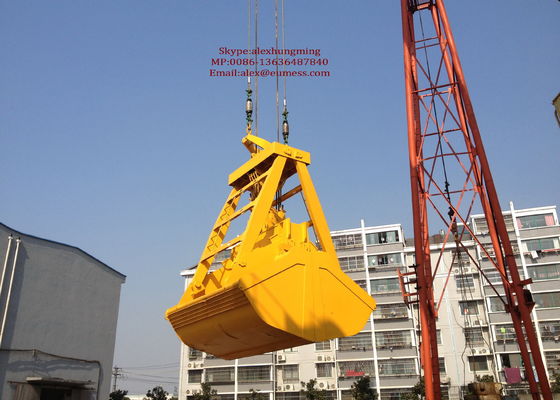 จีน Crane Mechanical Grabs High Performance Bulk Cargo Loading Four Rope Clamshell Grapple ผู้ผลิต