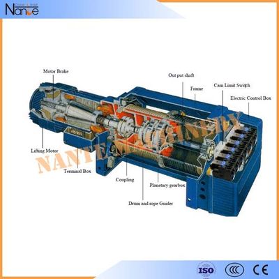 چین Pendent Control 0.5 Ton / 2 Ton Electric Wire Rope Hoist For Construction تامین کننده